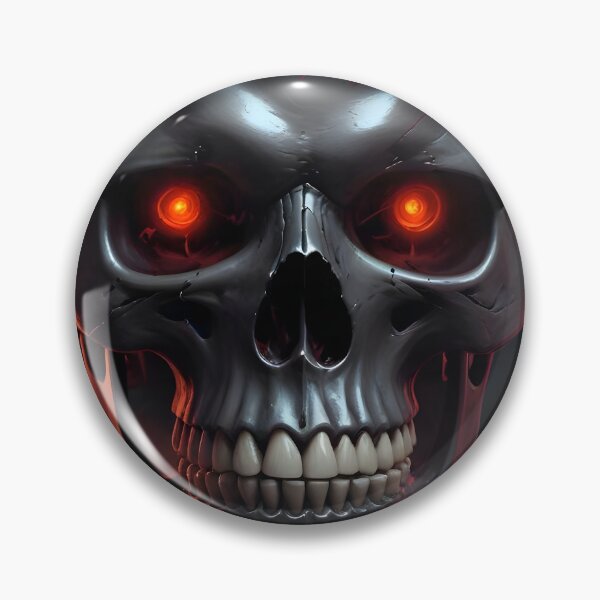 Item preview, Evil Skull with Red Accents designed and sold by papi1998.