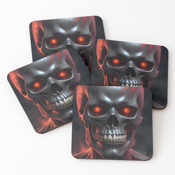 Item preview, Evil Skull with Red Accents designed and sold by papi1998.