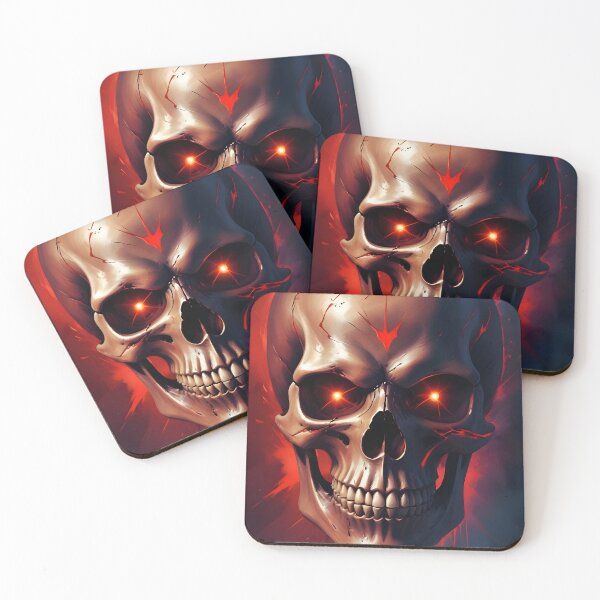 Item preview, Evil Skull with Red Accents designed and sold by papi1998.