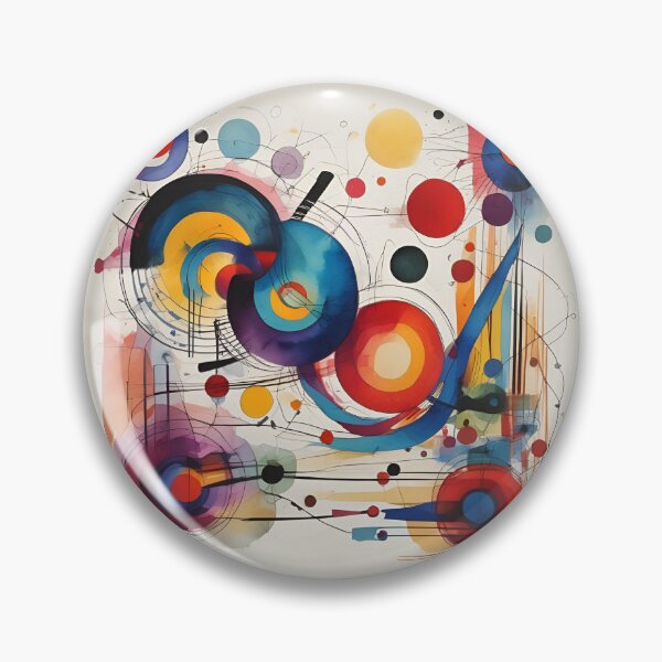 Item preview, Wassily Kandinsky Inspired Print designed and sold by PinUpPizzazz.