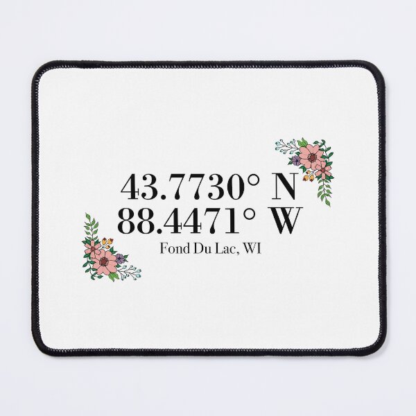 Item preview, Fond Du Lac, WI Coordinates designed and sold by mynameisliana.