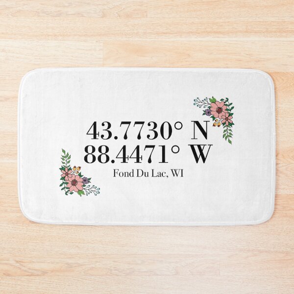 Item preview, Fond Du Lac, WI Coordinates designed and sold by mynameisliana.