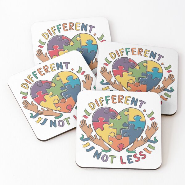 Item preview, Different Not Less: Autism Awareness Puzzle Heart designed and sold by behnay.