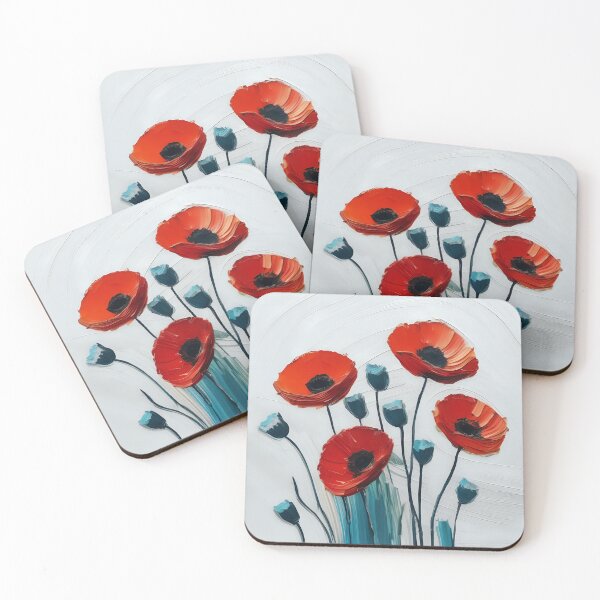 Item preview, Painted Poppies #3 designed and sold by Pokemondundee.