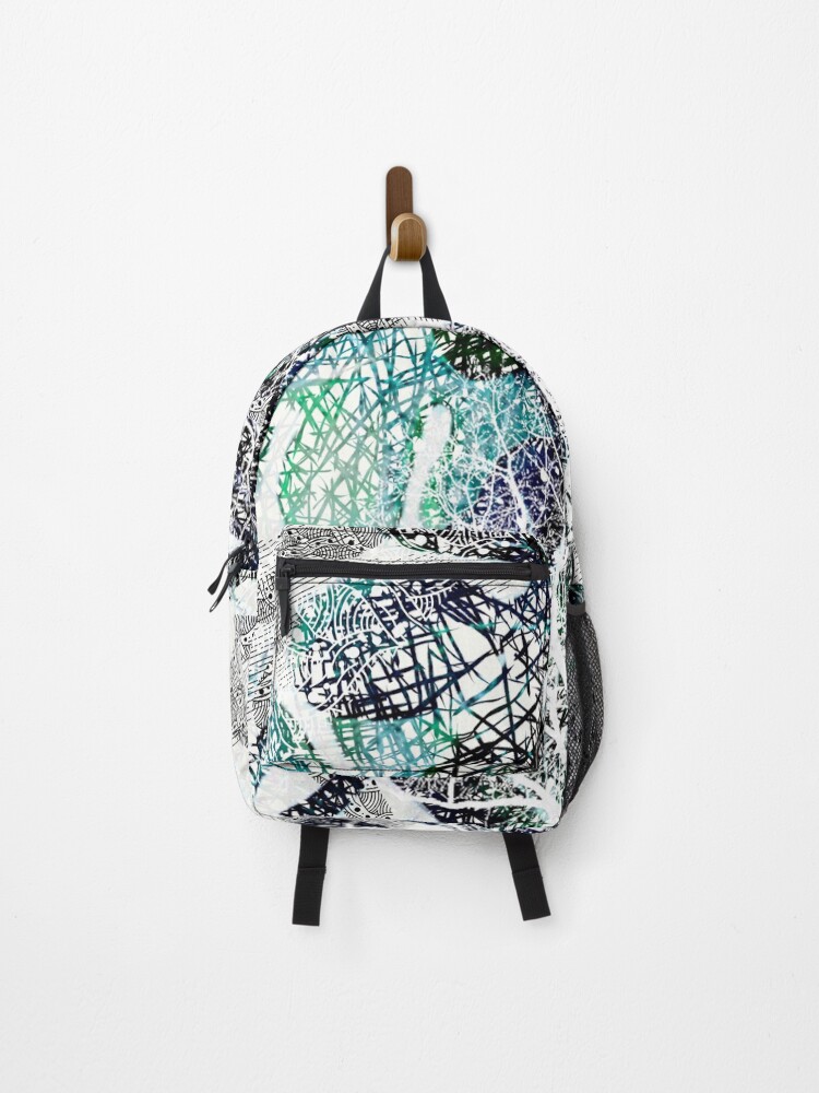 Thumbnail 1 of 3, Backpack, Botanical Abstract Pattern designed and sold by MarcSabuncu.