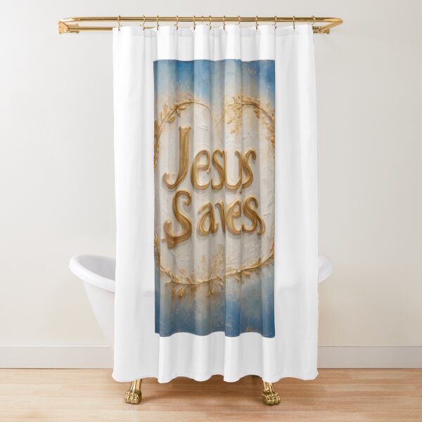 Item preview, Jesus saves in watercolor  designed and sold by SavvySojourner.