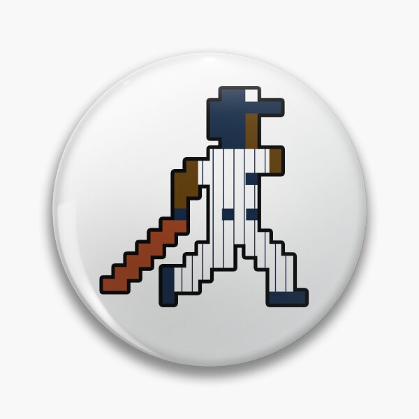 Item preview, New York Retro Pixel Baseball Player designed and sold by Bo-Bros-Tees.