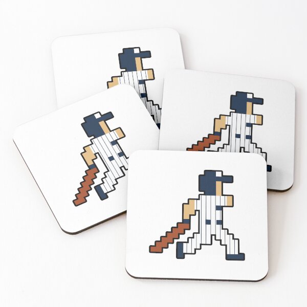 Item preview, New York Retro Pixel Baseball Player designed and sold by Bo-Bros-Tees.