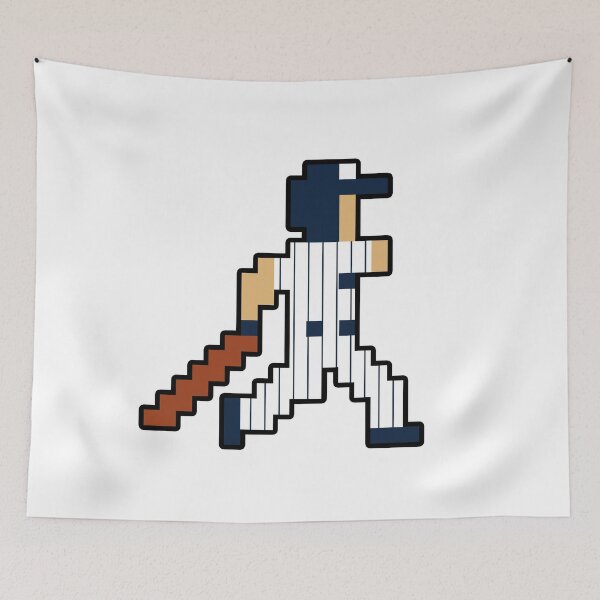 Item preview, New York Retro Pixel Baseball Player designed and sold by Bo-Bros-Tees.