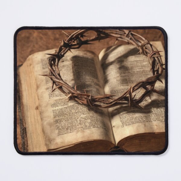Item preview, Crown of thorns on a bible designed and sold by SavvySojourner.