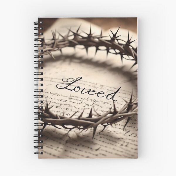 Item preview, Loved in the middle of a crown of thorns on a bible designed and sold by SavvySojourner.