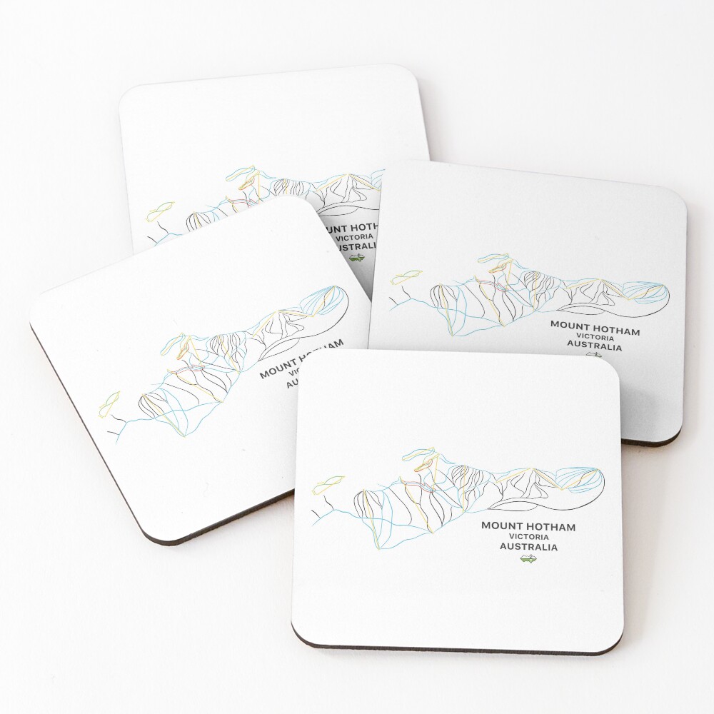 Item preview, Coasters (Set of 4) designed and sold by Piste-and-Trail.