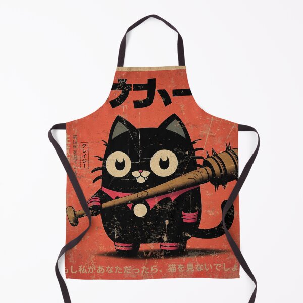 Item preview, Retro Black Cat with Baseball Bat funny cartoon comic designed and sold by IAPICTURE.