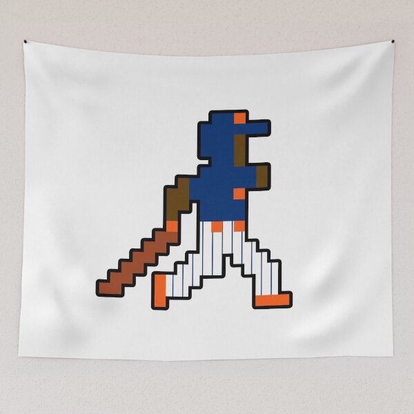 Item preview, New York Retro Pixel Baseball Player designed and sold by Bo-Bros-Tees.