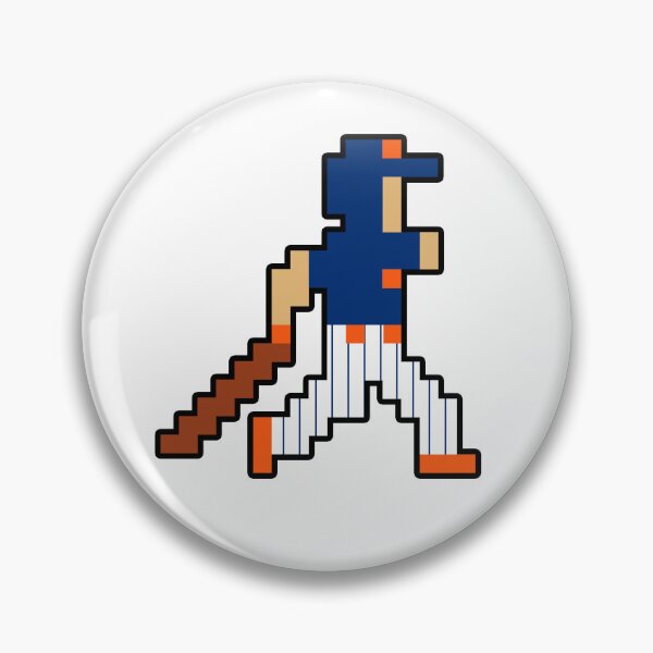 Item preview, New York Retro Pixel Baseball Player designed and sold by Bo-Bros-Tees.