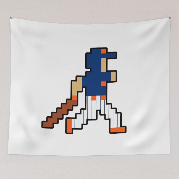 Item preview, New York Retro Pixel Baseball Player designed and sold by Bo-Bros-Tees.