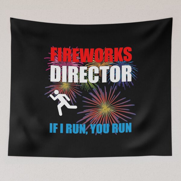 Item preview, Fireworks Director - If I Run You Run designed and sold by Cat Lady Designs.