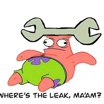 "Where’s the leak ma’am " Sticker for Sale by Hannahrose96 | Redbubble