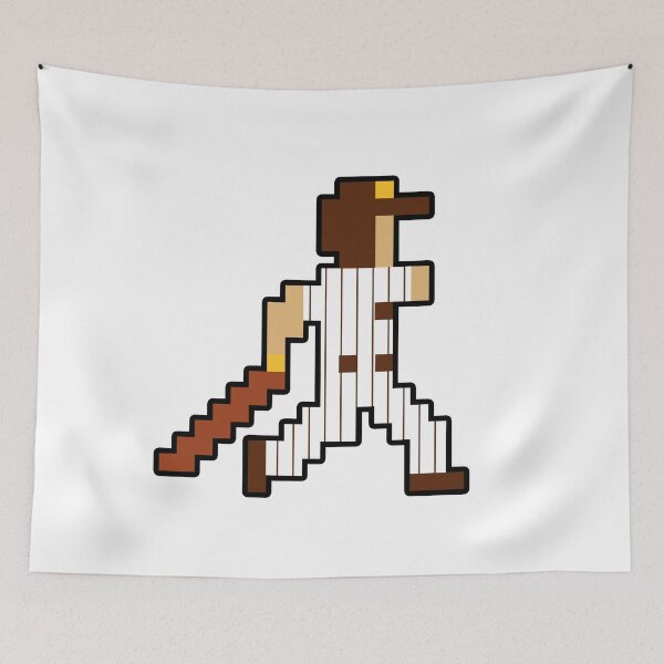 Item preview, San Diego Retro Pixel Baseball Player designed and sold by Bo-Bros-Tees.