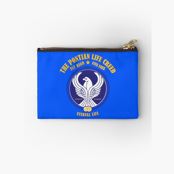 Item preview, SK Pontian Life Creed - Fly High - Live Free - Eternal Life (Blue background) designed and sold by SueKnox.