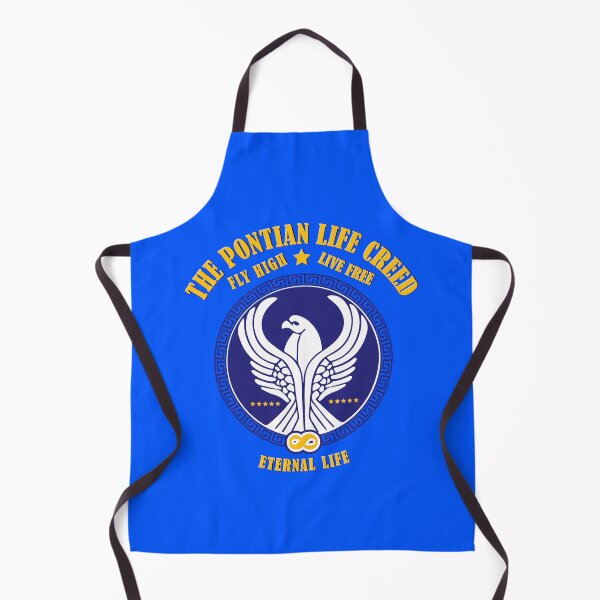 Item preview, SK Pontian Life Creed - Fly High - Live Free - Eternal Life (Blue background) designed and sold by SueKnox.