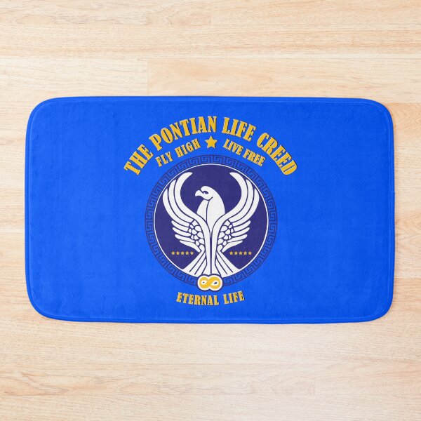 Item preview, SK Pontian Life Creed - Fly High - Live Free - Eternal Life (Blue background) designed and sold by SueKnox.