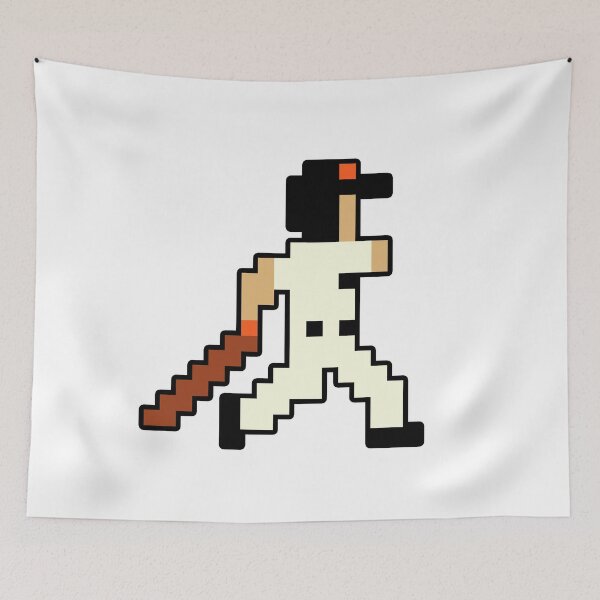 Item preview, San Francisco Retro Pixel Baseball Player designed and sold by Bo-Bros-Tees.