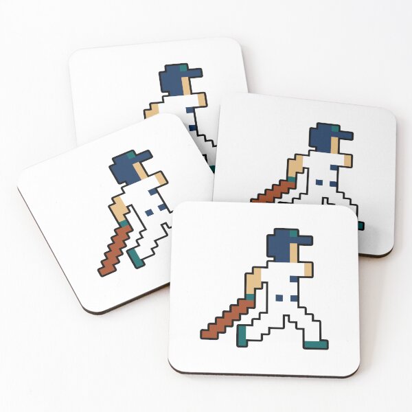 Item preview, Seattle Retro Pixel Baseball Player designed and sold by Bo-Bros-Tees.