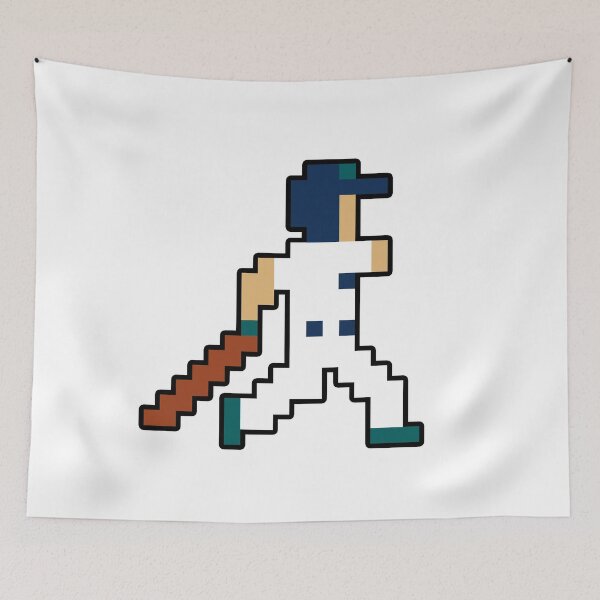 Item preview, Seattle Retro Pixel Baseball Player designed and sold by Bo-Bros-Tees.