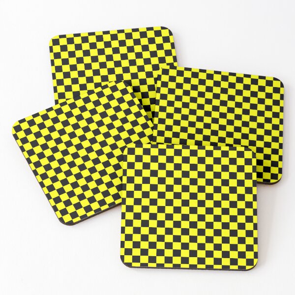 Item preview, Small Checkered - Black and Yellow designed and sold by JustPatterns2.