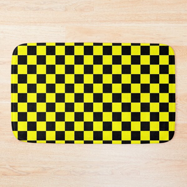 Item preview, Small Checkered - Black and Yellow designed and sold by JustPatterns2.