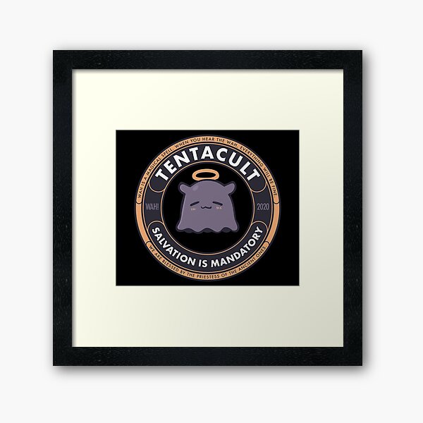 Tentacult Seal: Ninomae Ina'nis Hololive Vtuber Framed Art Print