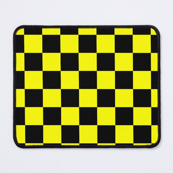 Item preview, Checkered - Black and Yellow designed and sold by JustPatterns2.