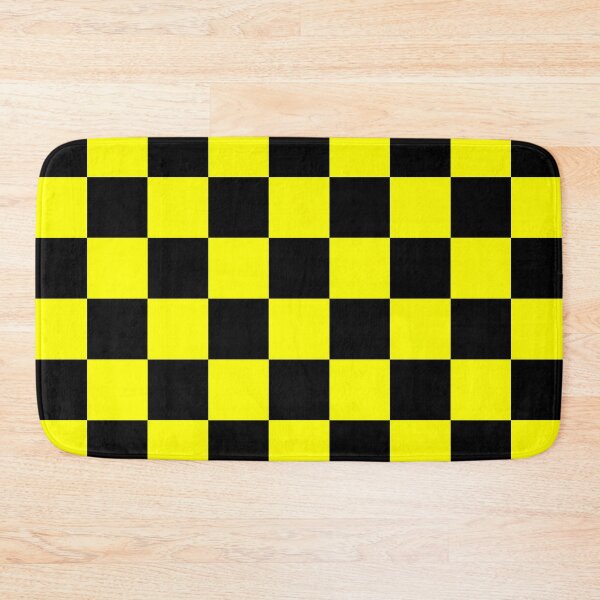 Item preview, Checkered - Black and Yellow designed and sold by JustPatterns2.
