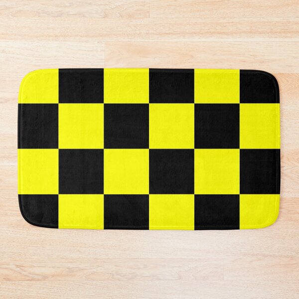 Item preview, Large Checkered - Black and Yellow designed and sold by JustPatterns2.