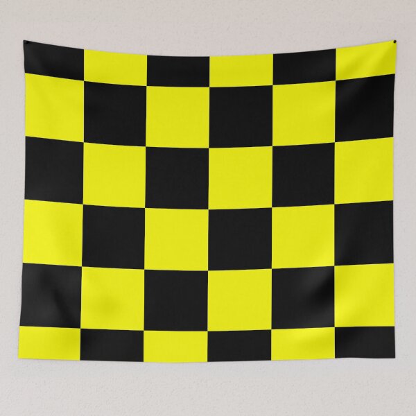Item preview, Large Checkered - Black and Yellow designed and sold by JustPatterns2.