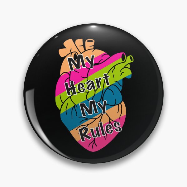 Item preview, My heart my rules heart anatomy, colourful heart designed and sold by Tanuja  Sharma.