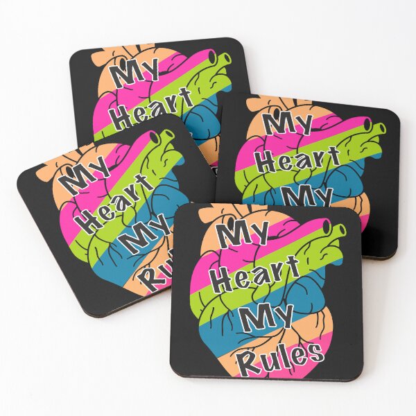 Item preview, My heart my rules heart anatomy, colourful heart designed and sold by Tanuja  Sharma.