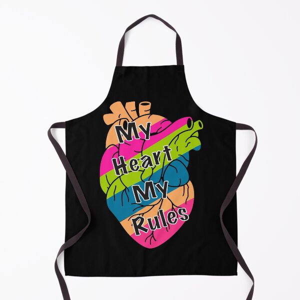 Item preview, My heart my rules heart anatomy, colourful heart designed and sold by Tanuja Sharma.