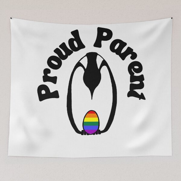Item preview, Proud Parent LGBTQIA+ Penguin designed and sold by Kristi Brooks.