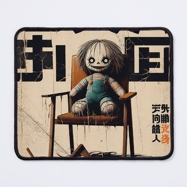 Item preview, Retro Japanese Poster of Terrifying Rag Doll creepy designed and sold by IAPICTURE.