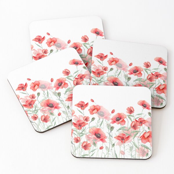 Item preview, Beautiful Poppy Garden  designed and sold by Sweet Note Paper Co..