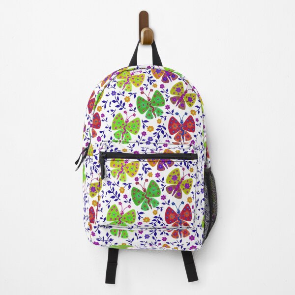Item preview, Cute flower butterflies in a floral garden colorful designed and sold by Kaushlydraw.