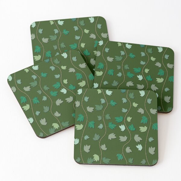 Item preview, green background ivy pattern designed and sold by wonghong.