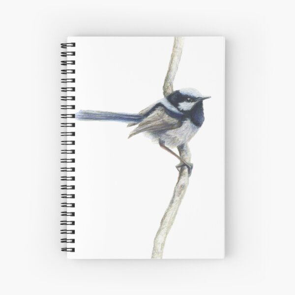 Item preview, Blue Wren Pencil Art  by Rachael Curry designed and sold by RachaelCurryArt.