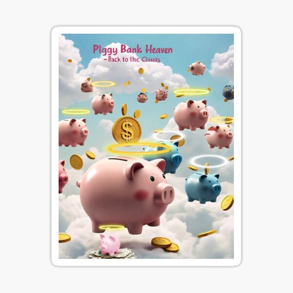 Item preview, Piggy Bank Heaven back to the clouds designed and sold by Highhocreations.