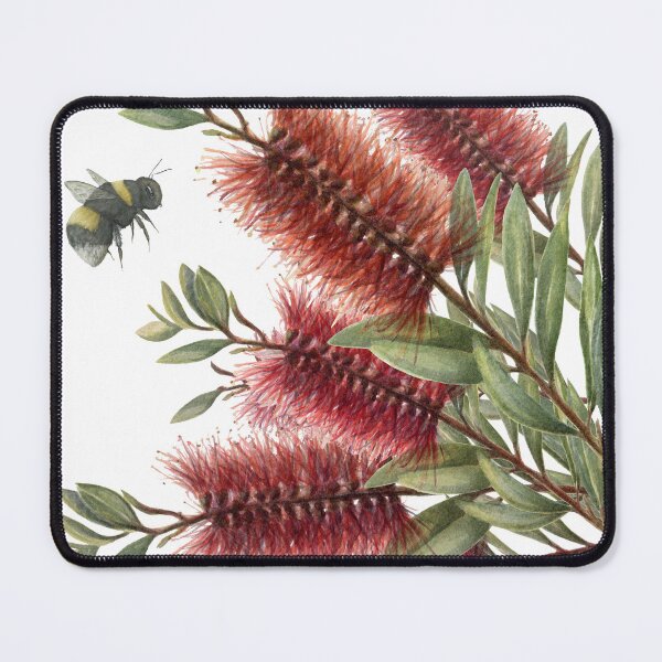 Item preview, Flowers and Bee floral Bumble Bee artwork. designed and sold by RachaelCurryArt.