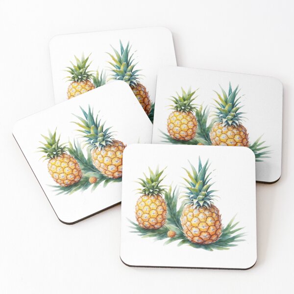 Item preview, Cute Pineapple, water color painting designed and sold by RoseAIArtRhythm.