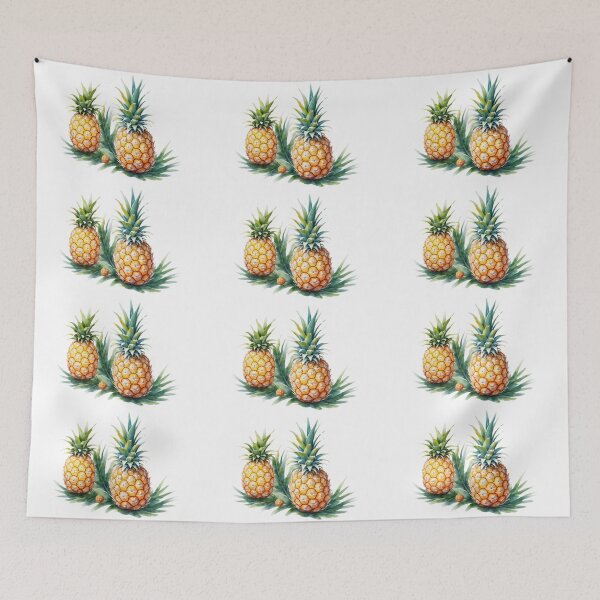 Item preview, Cute Pineapple, water color painting designed and sold by RoseAIArtRhythm.