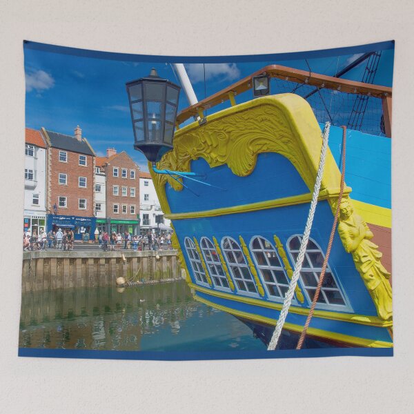 Item preview, Whitby Harbour HMS Bark Endeavour designed and sold by Alisonchambers2.